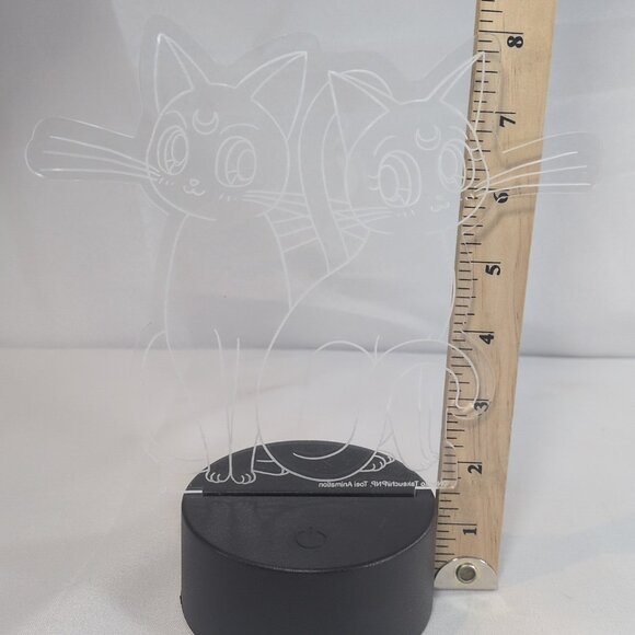 Sailor Moon Cat Etched LED Lamp Light Naoka Takeuchi Toei Just Funky Luna - Picture 12 of 16
